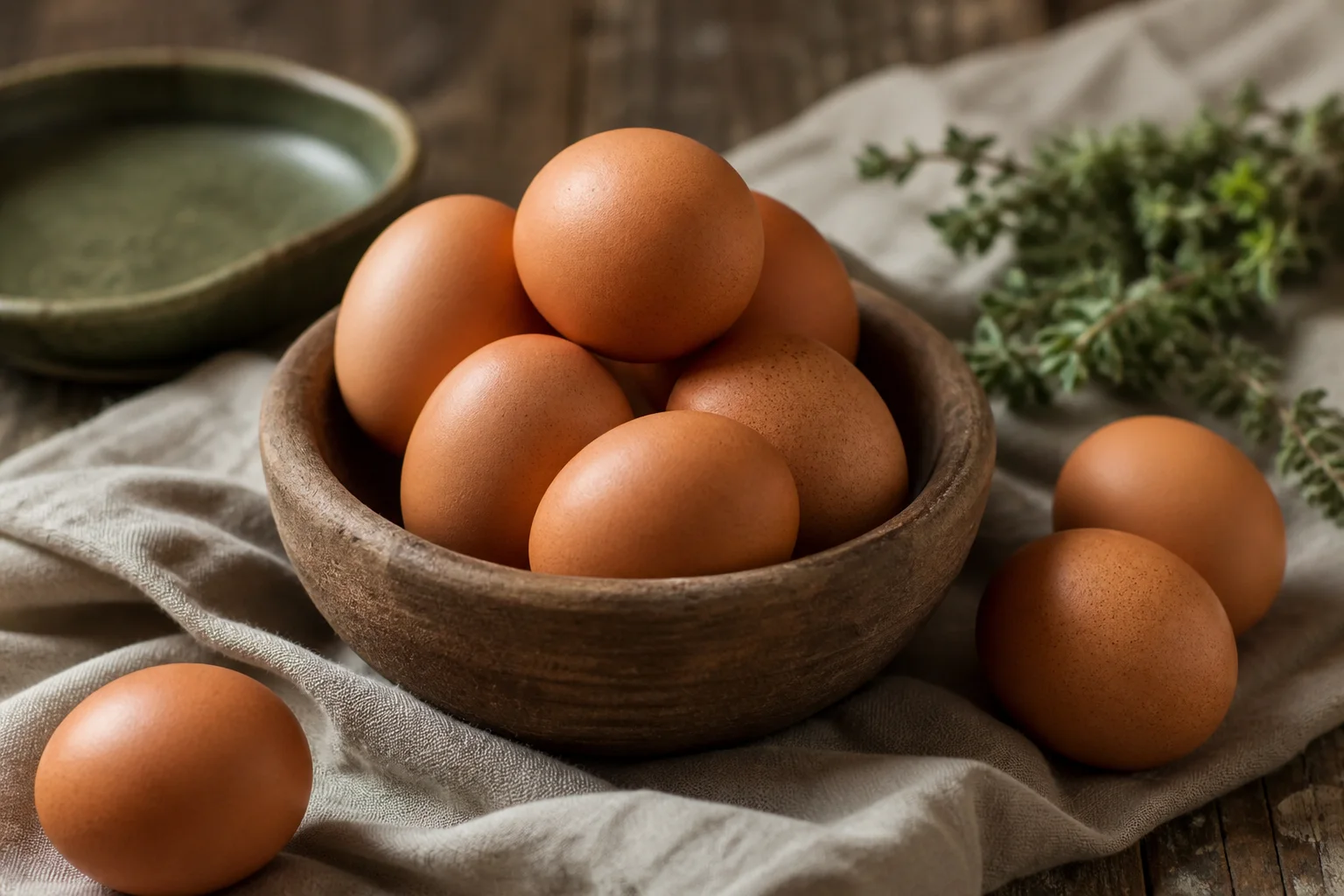 Œufs de la ferme au pâturage